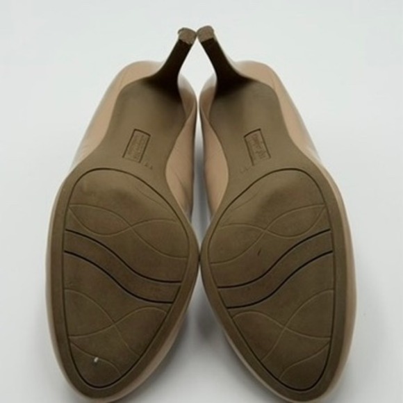 Comfort Plus Predictions Heels Women 11 Nude Patent Round Toe Pumps - Picture 8 of 8